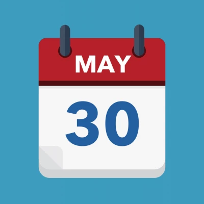 Calendar icon showing 30th May