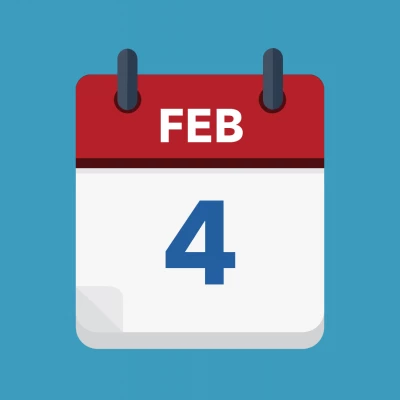 Calendar icon showing 4th February
