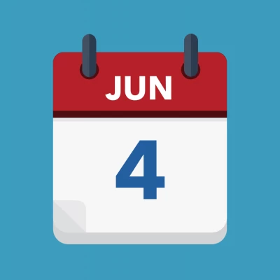 Calendar icon showing 4th June