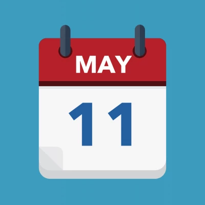 Calendar icon showing 11th May