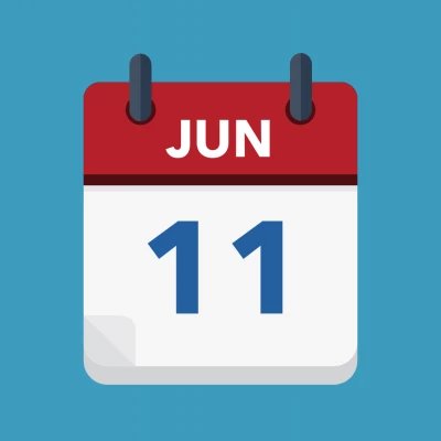 Calendar icon showing 11th June